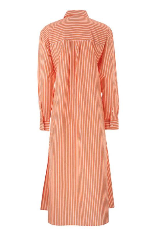 26SS 폴로 랄프로렌 미디 원피스 211A96364 001 ORANGE - POLO RALPH LAUREN