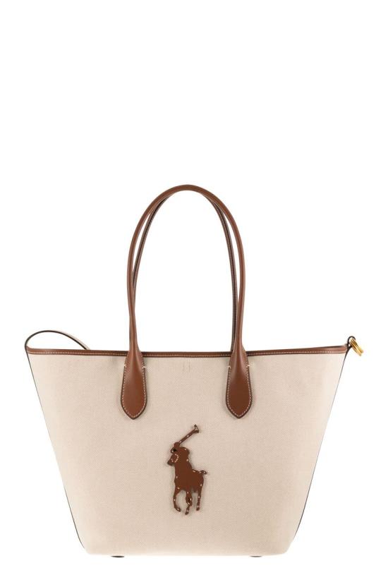 26SS 폴로 랄프로렌 토트백 428P05483 001 NATURAL LEATHER