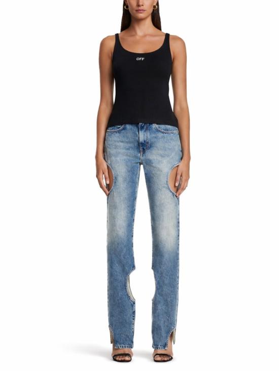 26SS 오프화이트 반팔 티셔츠 2AD072 C99JER002W003 BLACK - OFF WHITE