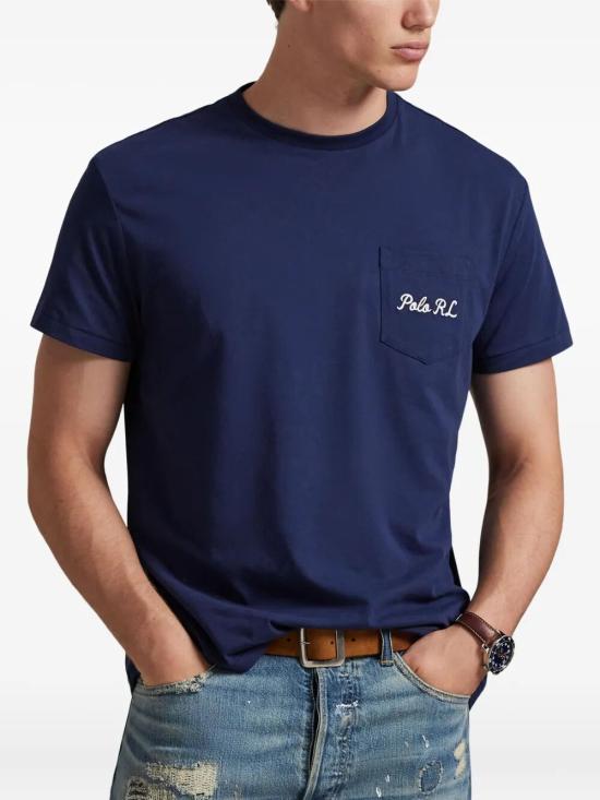 26SS 폴로 랄프로렌 반팔 티셔츠 710B16610 001 BLUE - POLO RALPH LAUREN