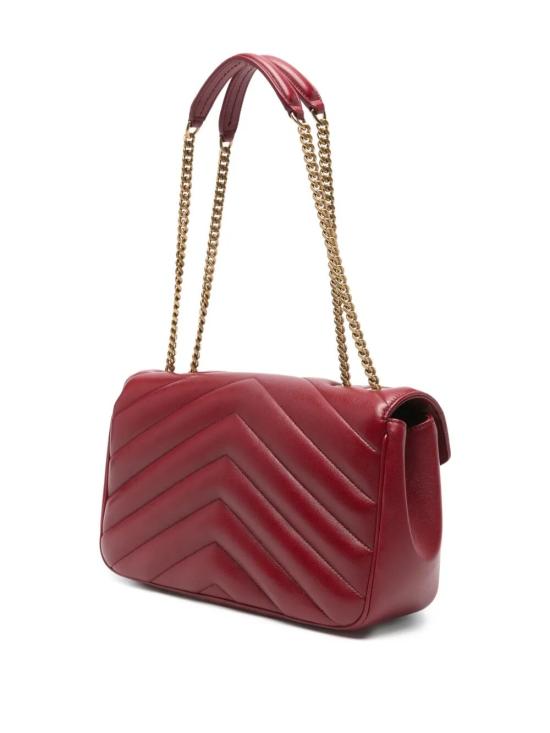 26SS 생로랑 루루 마틀라세 램스킨 미디움 숄더백 801439AAEAX 6946 RED - SAINT LAURENT