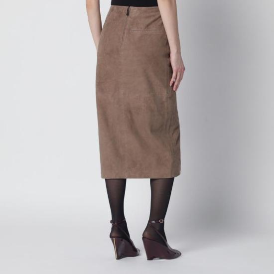 26SS 로테이트 바이 크리스텐슨 롱 스커트 1153001683SUE 1683 BROWN - ROTATE BY BIRGERCHRISTENSEN