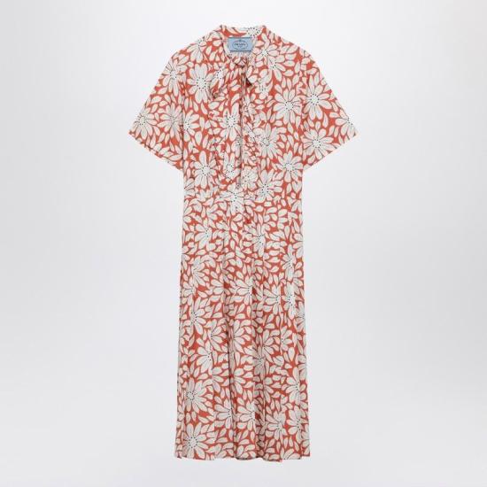 26SS 프라다 미디 원피스 P3R33OOO19CO F0126 RED