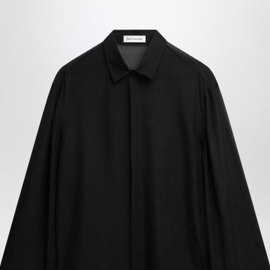 26SS 더프랭키샵 셔츠 CHFS21510PL 100 BLACK - THE FRANKIE SHOP