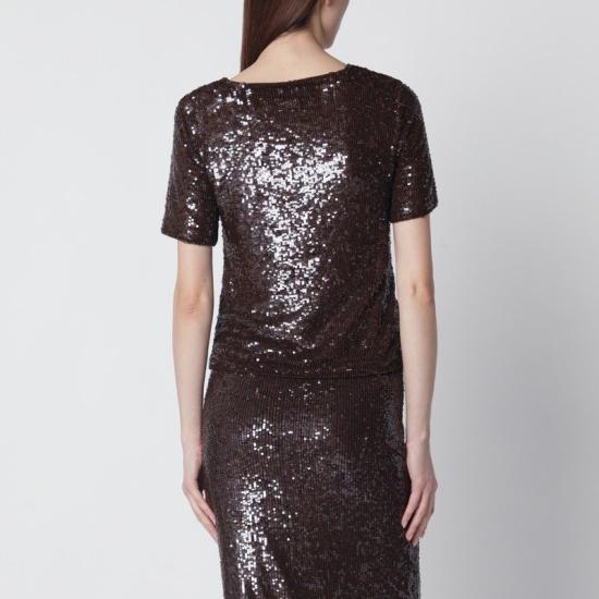 26SS 파로쉬 반팔 티셔츠 D311705NY 008 BROWN - PAROSH