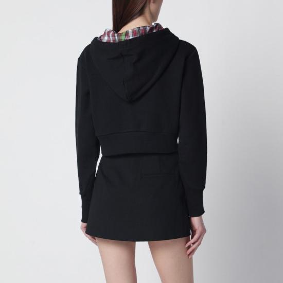 26SS 비비안웨스트우드 후드 티셔츠 1I01001CJ00AS O103 BLACK - VIVIENNE WESTWOOD