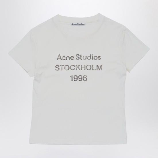 26SS 아크네 스튜디오 반팔 티셔츠 CL0397DACO AEG WHITE