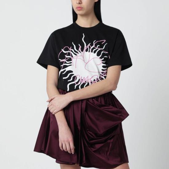 26SS 비비안웨스트우드 반팔 티셔츠 3G01004VJ001M N401 BLACK