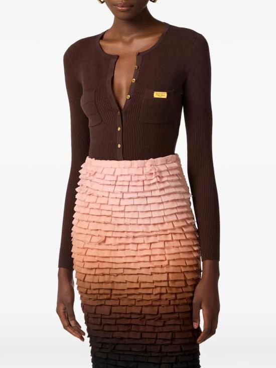 26SS 엘리자베타프랜치 스웨터 MK88B61E2 644 BROWN - ELISABETTA FRANCHI