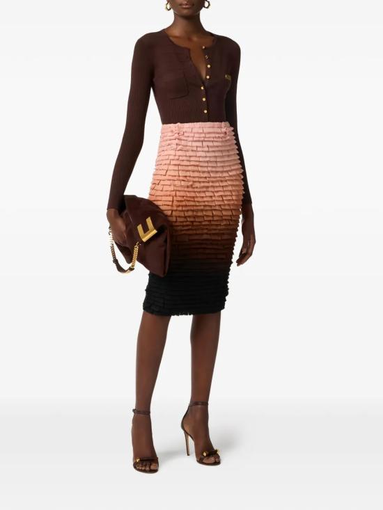 26SS 엘리자베타프랜치 스웨터 MK88B61E2 644 BROWN - ELISABETTA FRANCHI