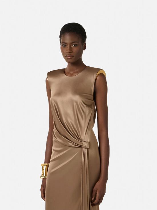 26SS 엘리자베타프랜치 미디 원피스 ABR2461E2 229 BROWN - ELISABETTA FRANCHI