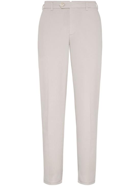26SS 브루넬로 쿠치넬리 코튼 스트래치 미드 라이즈 슬림 핏 치노 M289LI1770 C6008 NUDE NEUTRALS