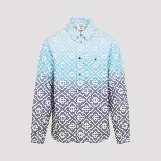 26SS 카사블랑카 자켓 MSP26JK44901 MONOGRAM BLUE - CASABLANCA