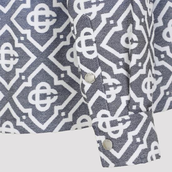 26SS 카사블랑카 자켓 MSP26JK44901 MONOGRAM BLUE - CASABLANCA