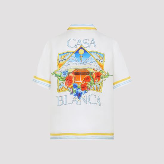 26SS 카사블랑카 긴팔 셔츠 MSS26SH00304 WHITE - CASABLANCA