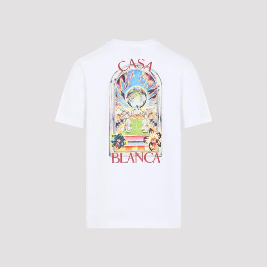 26SS 카사블랑카 반팔 티셔츠 MSS26JTS00115 WHITE - CASABLANCA