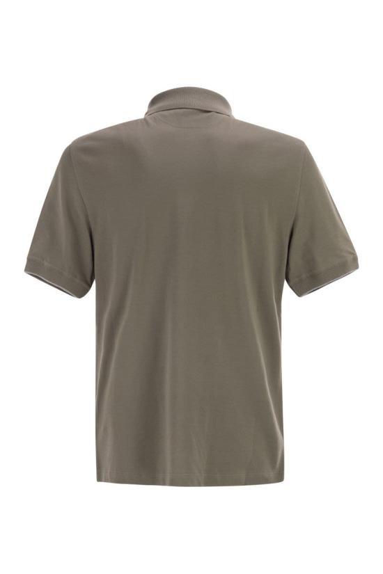 26SS 브루넬로 쿠치넬리 피케 폴로 셔츠 ME8548788 CNX37 GREEN - BRUNELLO CUCINELLI