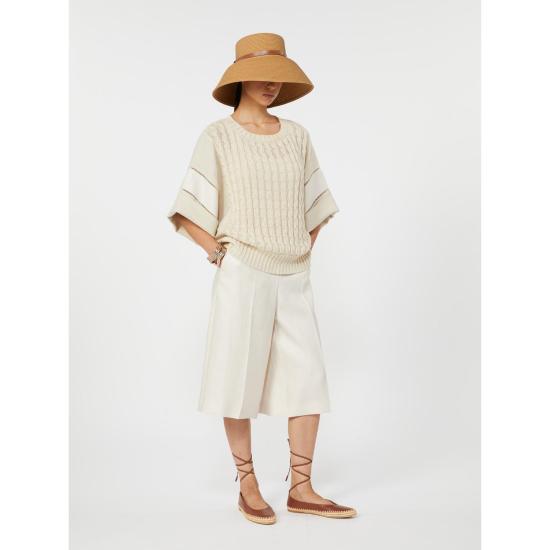 26SS 막스마라 스트레이트 팬츠 2611131032600006 BEIGE - MAX MARA