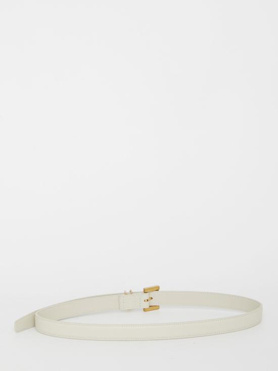 26SS 생로랑 레귤러 벨트 554465 WHITE - SAINT LAURENT