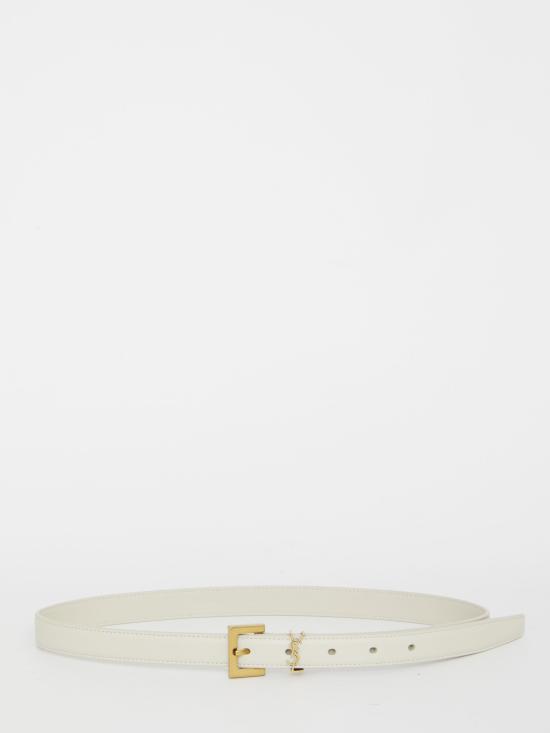 26SS 생로랑 레귤러 벨트 554465 WHITE