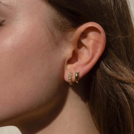  탯치 이어링 Thatch Astrid 후프 귀걸이 14K 금도금 - THATCH