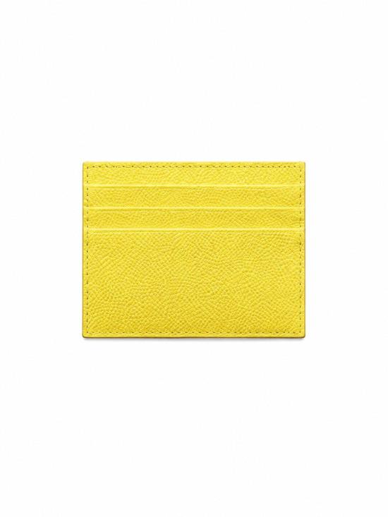 26FW 톰브라운 페블 그레인 레더 스트라이프 노트 카드 홀더 MAW031L00198 735 - THOM BROWNE