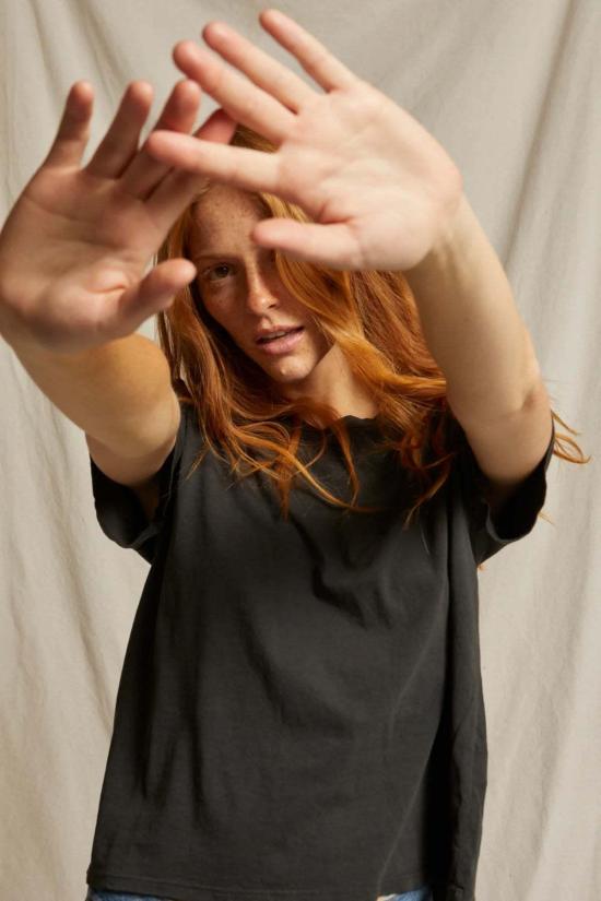  퍼펙트 화이트 티 반팔 티셔츠 할리 티