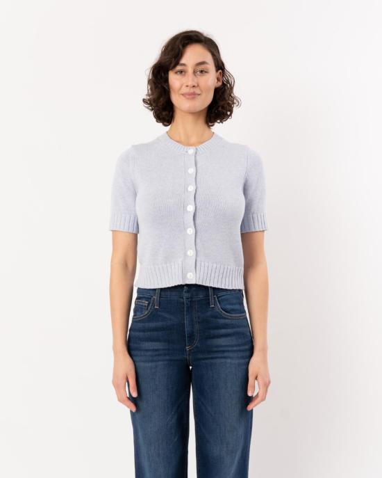  릴라 피 가디건 릴라 P. 엘보 슬리브 버튼  클리어워터