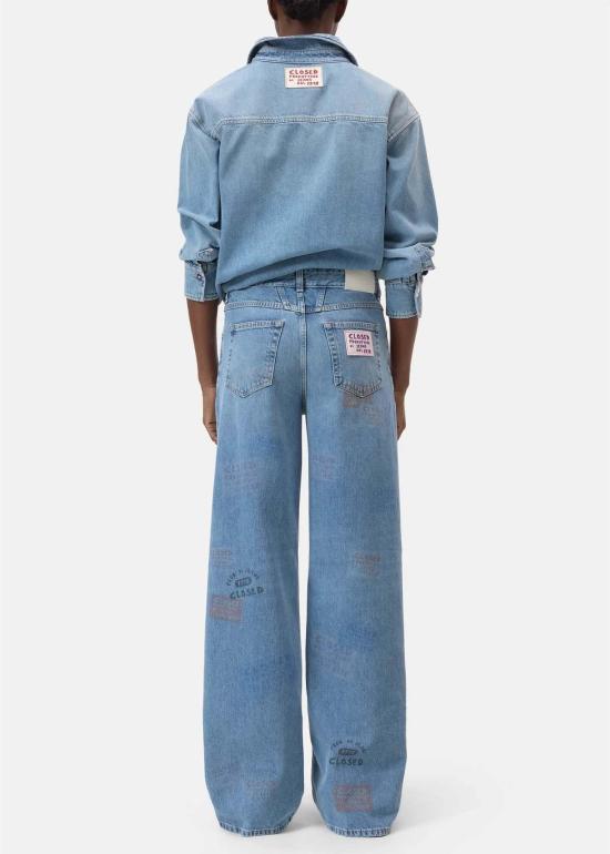  클로즈드 데님 팬츠 니카 진 (Nikka Jean) M.Blue 프린트 - CLOSED