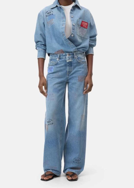  클로즈드 데님 팬츠 니카 진 (Nikka Jean) M.Blue 프린트