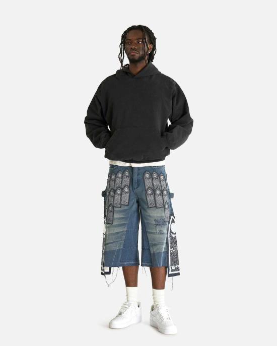  후 디싸이즈 워 숏팬츠 누가 전쟁 패치 아치형 목수 반바지를 결정하는가 - WHO DECIDES WAR