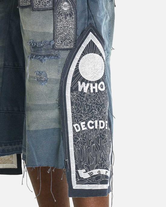  후 디싸이즈 워 숏팬츠 누가 전쟁 패치 아치형 목수 반바지를 결정하는가 - WHO DECIDES WAR