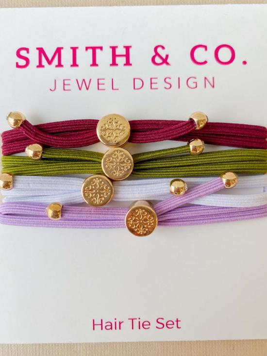  Smith and Co. Design 헤어 액세서리 스미스앤코 디자인 스키니 헤어타이 세트 - OTHER BRANDS