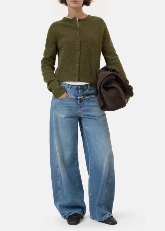  클로즈드 가디건 크루 카디건 스웨터