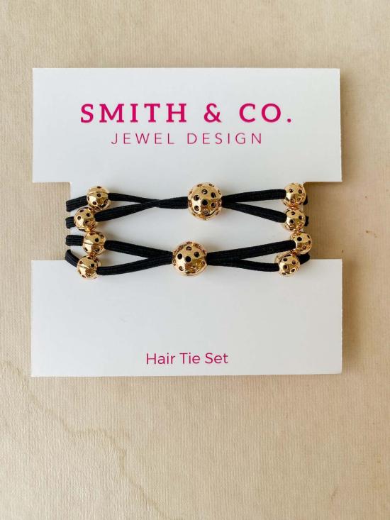  Smith and Co. Design 헤어 액세서리 스미스앤코 디자인 볼러 밴드 헤어 타이 세트 블랙