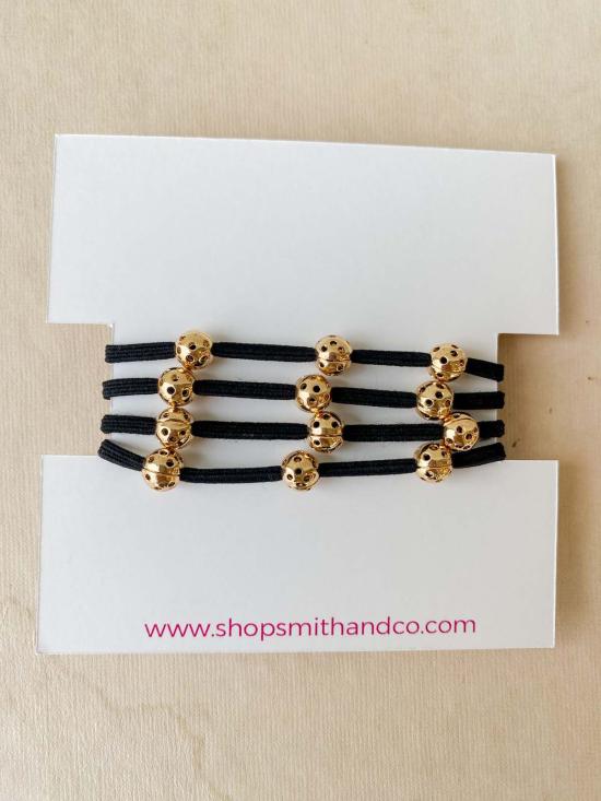  Smith and Co. Design 헤어 액세서리 스미스앤코 디자인 볼러 밴드 헤어 타이 세트 블랙 - OTHER BRANDS