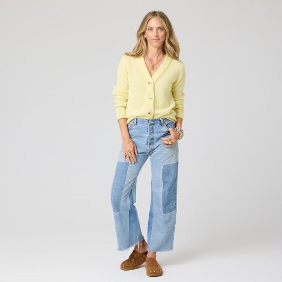  케리 로센탈 가디건 케리 로젠탈 프리티 리틀 카디 레몬 틴트 카디건 - KERRI ROSENTHAL