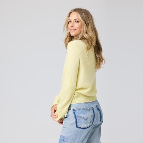  케리 로센탈 가디건 케리 로젠탈 프리티 리틀 카디 레몬 틴트 카디건 - KERRI ROSENTHAL