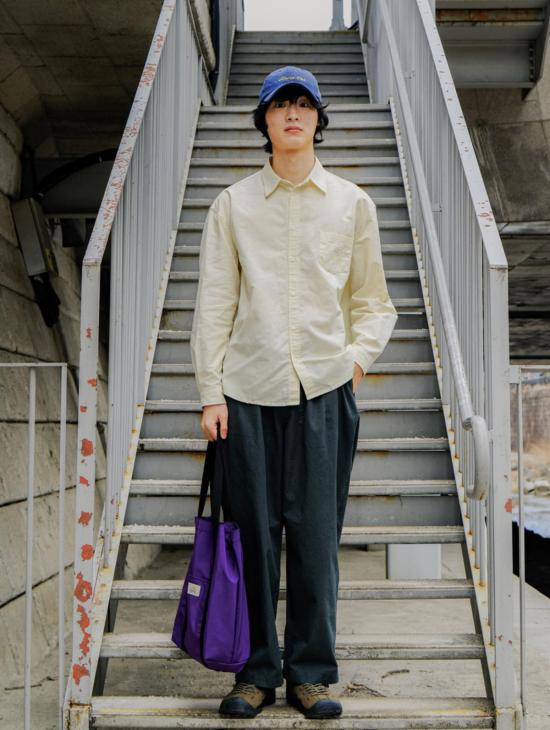  캐피 디자인 치노 팬츠 카피 핀턱 와이드 - KAPPY DESIGN