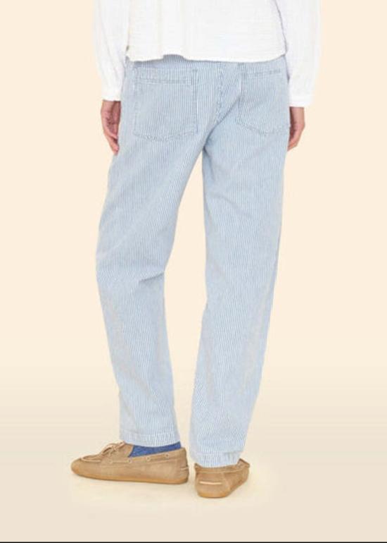  시레나 크롭 팬츠 백스터 팬츠 블루 Rr - XIRENA