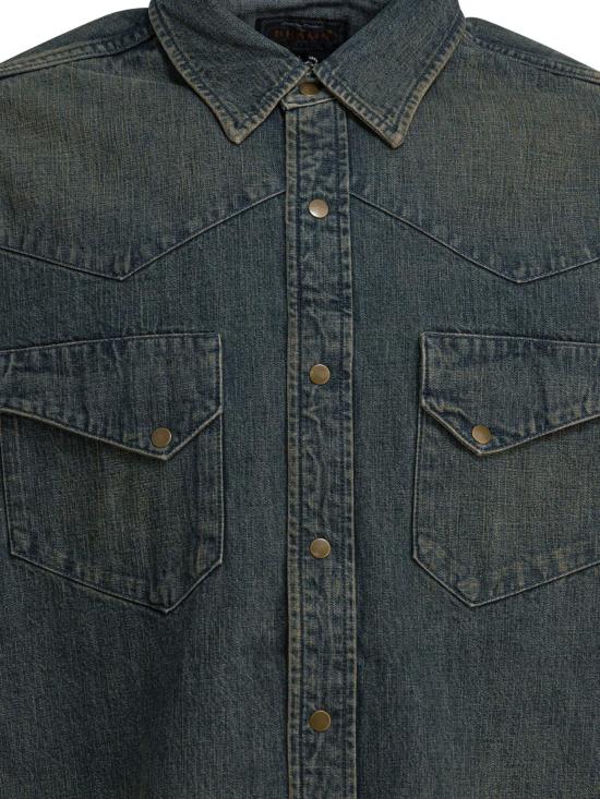 25FW 빔스 긴팔 셔츠 38110901791 75 BLUE - BEAMS