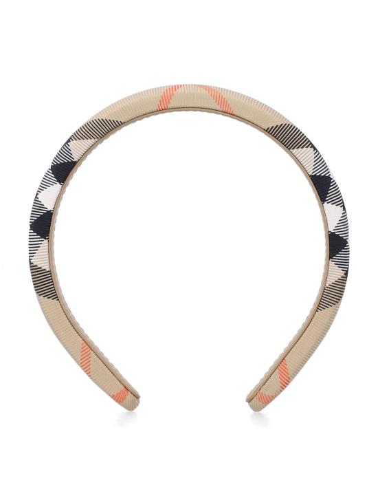 26SS [키즈] 버버리 헤어 액세서리 8108699 B9368 SAND IP CHECK