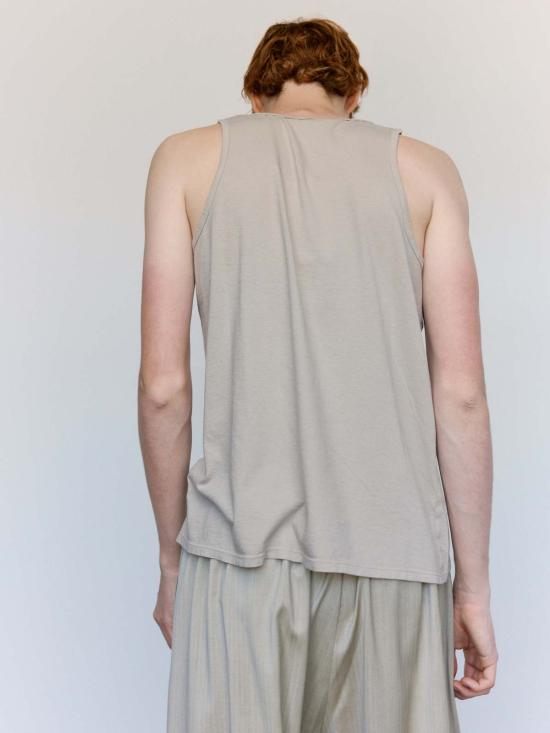  가브리엘라 콜 가먼츠 민소매 티셔츠 326번 스톤 오가닉 코튼 탱크탑 - GABRIELA COLL GARMENTS