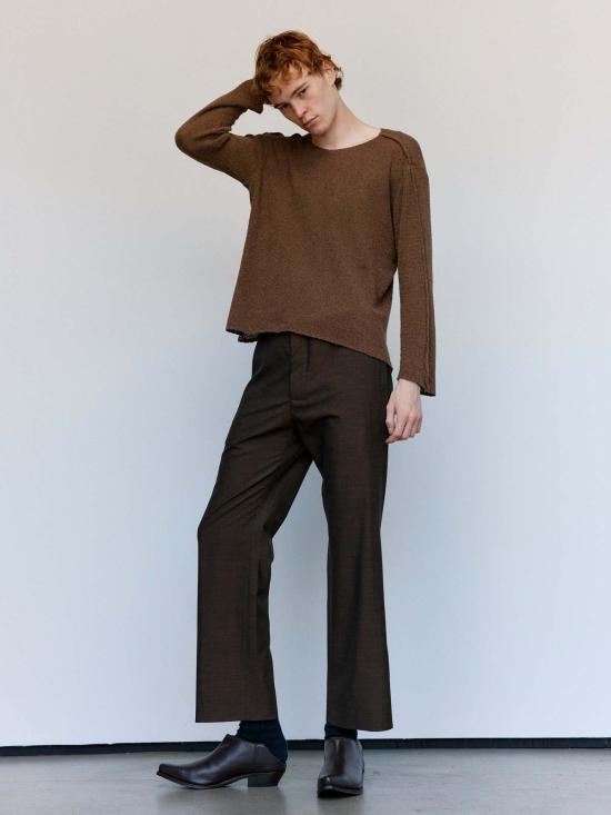  가브리엘라 콜 가먼츠 스트레이트 팬츠 205번 브라운 여름 울 테일러드 팬츠