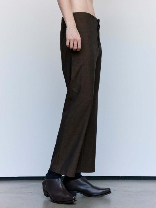  가브리엘라 콜 가먼츠 스트레이트 팬츠 205번 브라운 여름 울 테일러드 팬츠 - GABRIELA COLL GARMENTS