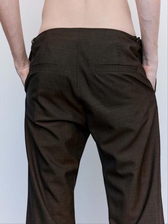  가브리엘라 콜 가먼츠 스트레이트 팬츠 205번 브라운 여름 울 테일러드 팬츠 - GABRIELA COLL GARMENTS