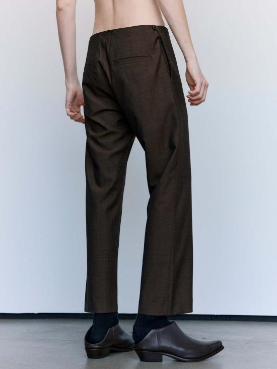  가브리엘라 콜 가먼츠 스트레이트 팬츠 205번 브라운 여름 울 테일러드 팬츠 - GABRIELA COLL GARMENTS