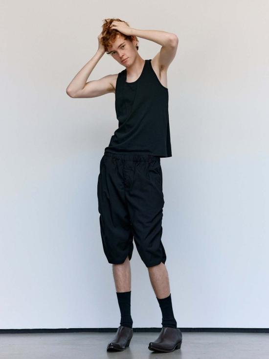  가브리엘라 콜 가먼츠 민소매 티셔츠 326번 블랙 오가닉 코튼 탱크탑 - GABRIELA COLL GARMENTS