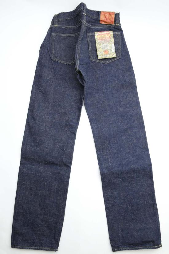  사무라이 진스 데님 팬츠 사무라이 진 S2000 Hx II 15.8oz 사무라이 코튼 GL3 셀비지 데님 릴렉스 스트레이트 진 - SAMURAI JEANS