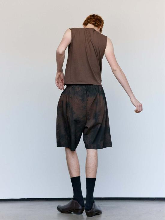  가브리엘라 콜 가먼츠 민소매 티셔츠 33번 브라운 오가닉 코튼 민소매 티셔츠 - GABRIELA COLL GARMENTS